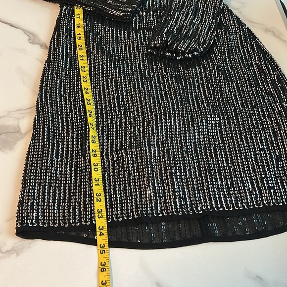 Endless Rose - Open back sequin dress mini long sleeves size S - Picture 15 of 16